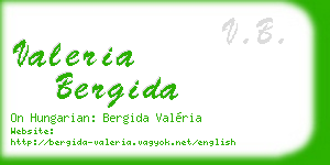 valeria bergida business card